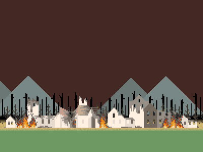You Lose animated gif fire molyjam pixel art
