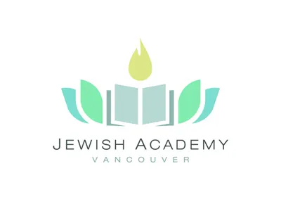 Jewish Academy book education jewish logo school study tablets