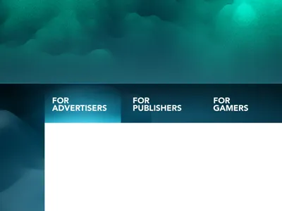 Glowing tab bar glow gradients nascent tabs webdesign