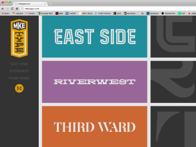 MKE Type type typography web web design