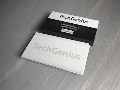 TechGenius business card business card techgenius