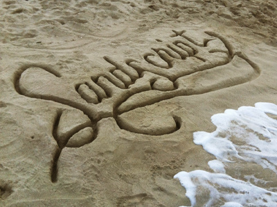 Sandscript hand lettering script