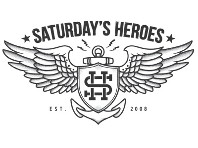 Saturday's Heroes apparel. illustration