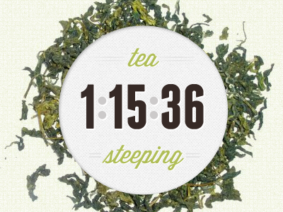 steeper green stopwatch tea
