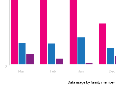 Data usage by family member