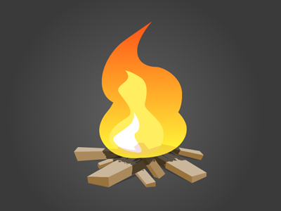 Fire campfire fire flame vector