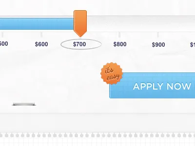 Button arrow button money paper slider staple texture ui