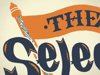 TSF Type Shirt diego few flag grain lettering san select the typography wood