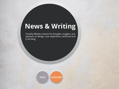 Personal Website Design Sneak Peek 3 concept personal typography