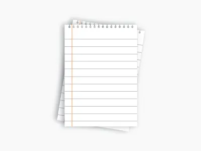 Papers illustration notebook paper ruled