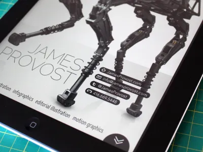 iPortfolio coaches loupe illustration ipad technical illustration