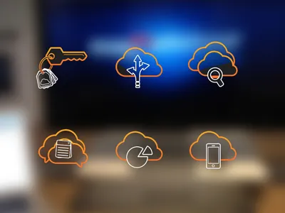 Oe Icons chart clouds icons ios iphone key mobile