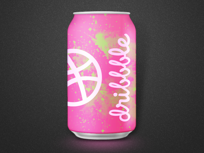 Dribbble Juice can drink soda