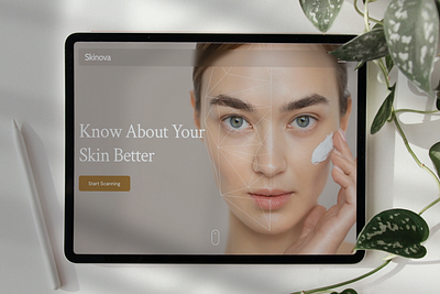 Skinova - Skin analysis tool 👩🏻🤳🏻 design figma interaction design prototype skin tablet tool ui