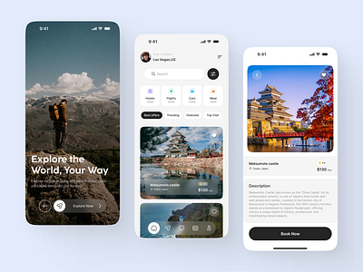 Travel Agency Mobile Apps Design figma website modern website travel agency travel agency website ui design ux design vlogging website website designer website mockup design