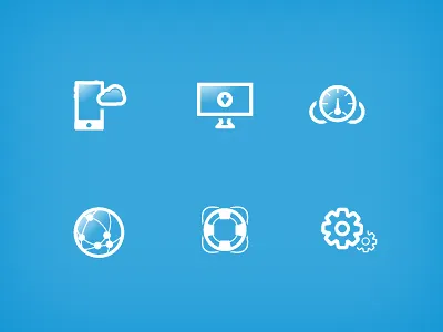 Line-cons cloud dashboard help icons iphone server settings web