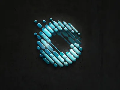 Groundswell Logo Concept 3d branding digital identity light logo texture