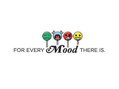 For Every Mood There Is chupa chups emoticon logo lollipop