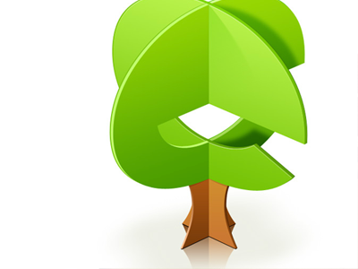 Ecologic earth logo V.1 earth ecologic green icon logo tree