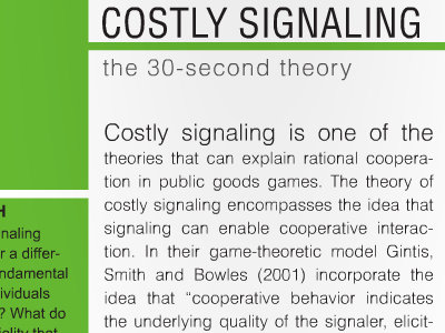 Theoretical Framework indesign layout typography