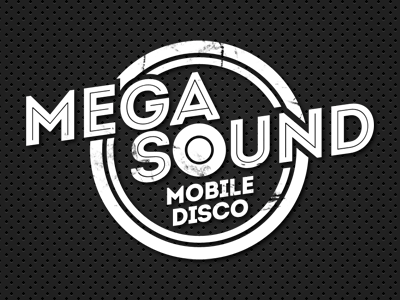 Mega Sound concept disco logo speaker