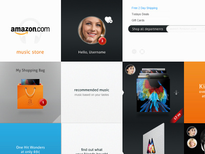 Amazon Concept interactive social media web design