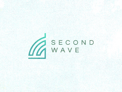 Second Wave Logo design logo mark recycle second sketch wave