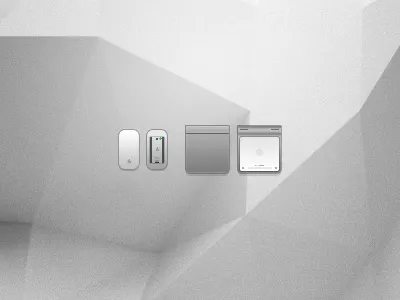Additional controllers apple grey icon magic metal mice mini minimal mouse pad pixel trackpad white