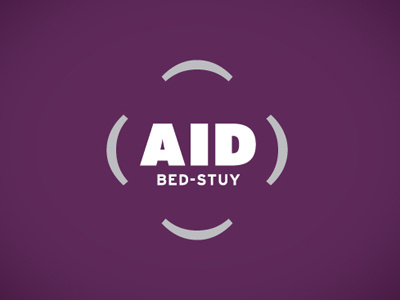 AID Logo branding logo purple typography