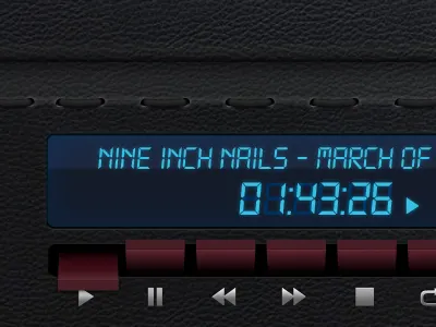 Music Player leather music player retro wip