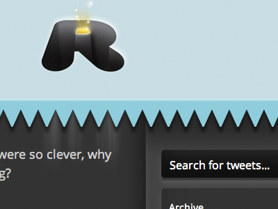 Rummagd, interface blue interface logo tweets twitter type