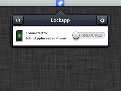 Lockapp app check crisp dark interface iphone lock mac one popover preferences stitch switch toggle ui user