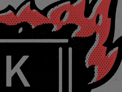 Burn graphic halftone illustration smith texture