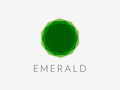 Emerald dandelgrosso daniele delgrosso emerald gem green logo minimalist typography