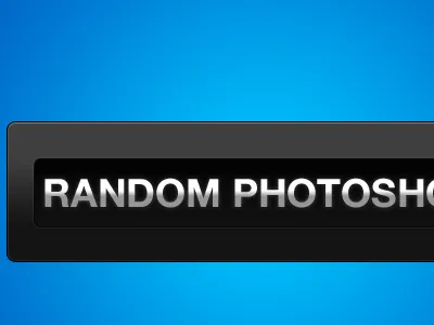 Random Photoshop depth interface typeface