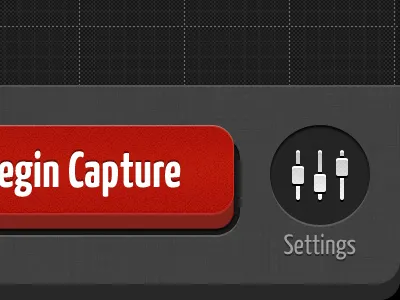 iPhone App: Tab Bar button buttons grid icons ios iphone red settings tab bar