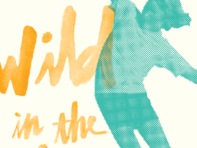 wits skateboarding typography watercolor