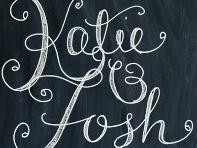 Chalkboard doodle calligraphy chalkboard