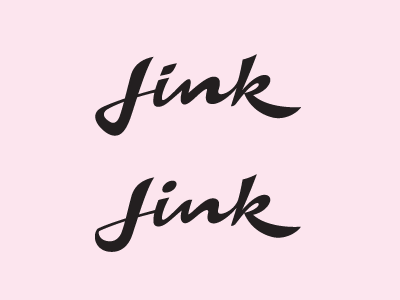 Jink Options design lettering type typography