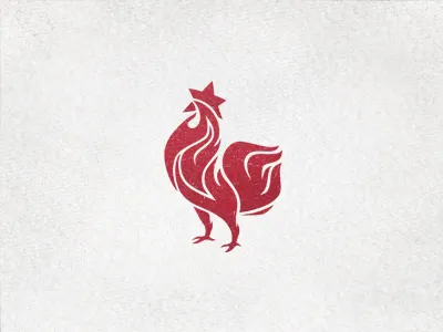 Roostar Logo asian berlin bird fire flame food hot illustration logo red roostar rooster star