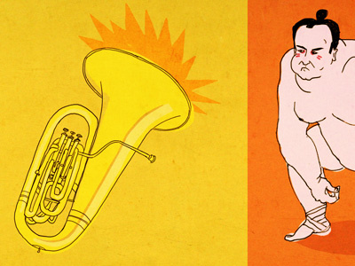 Tuba/Sumo illustration sumo tuba