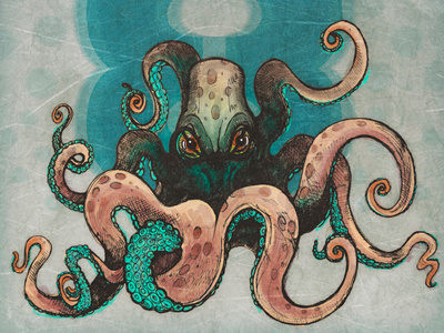 Evilocto 8 illustration octopus