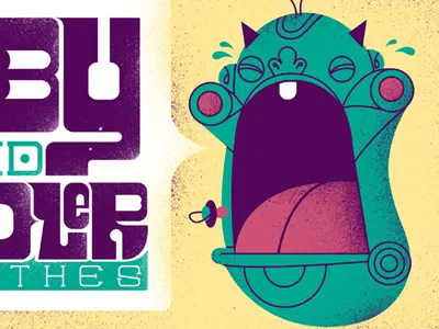 Mbm Web Slider baby clothes custom text make believe monsters slider toddler website