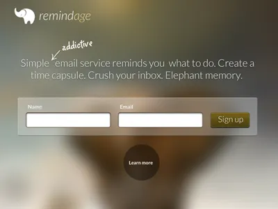 The Money Shot app design email app email service landing marketing website