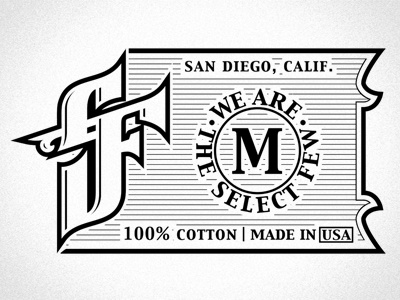 TSF Neck Tag california diego few in made neck san select t shirt tag the usa