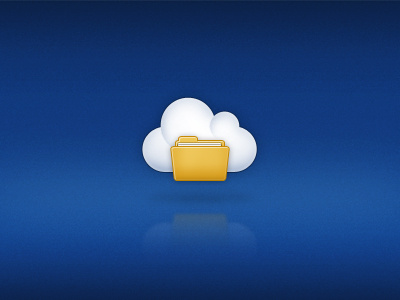 Cloud Folder Icon cloud folder gui guidesign icon