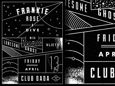 Fr Full black line poster stars vector