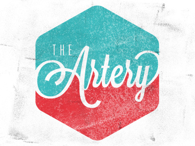 Artery Rd2 blue logo red script