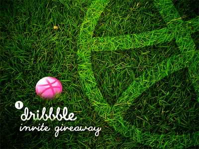 Dribbble Invite giveaway color creative dribbble dribbble invite give away grass green icon invite invite giveaway one portfolio