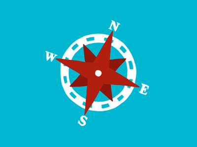 Compass 2d compass hand drawn illustration